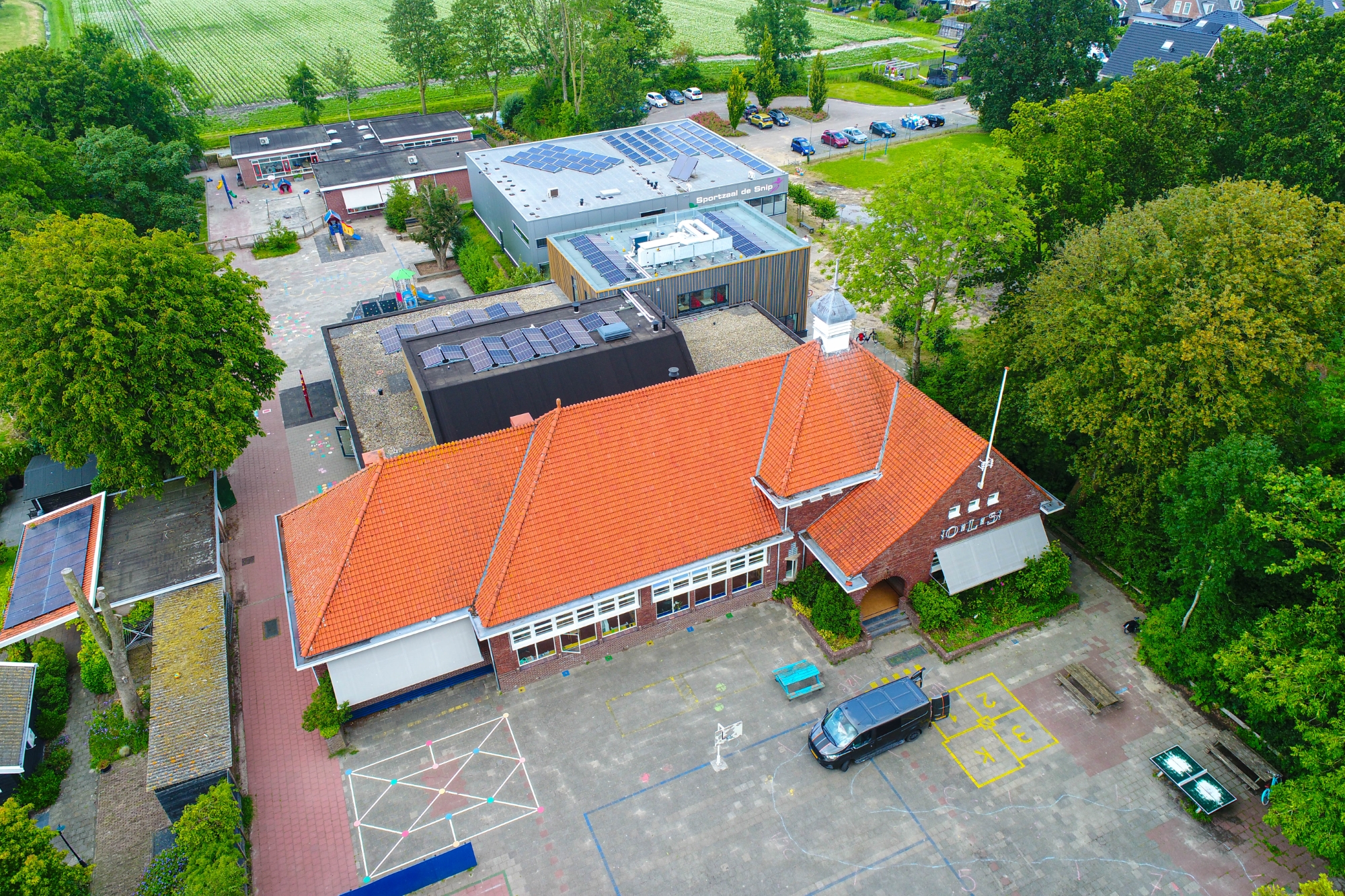 OBS De Snip Nieuwe Niedorp Vogelvlucht