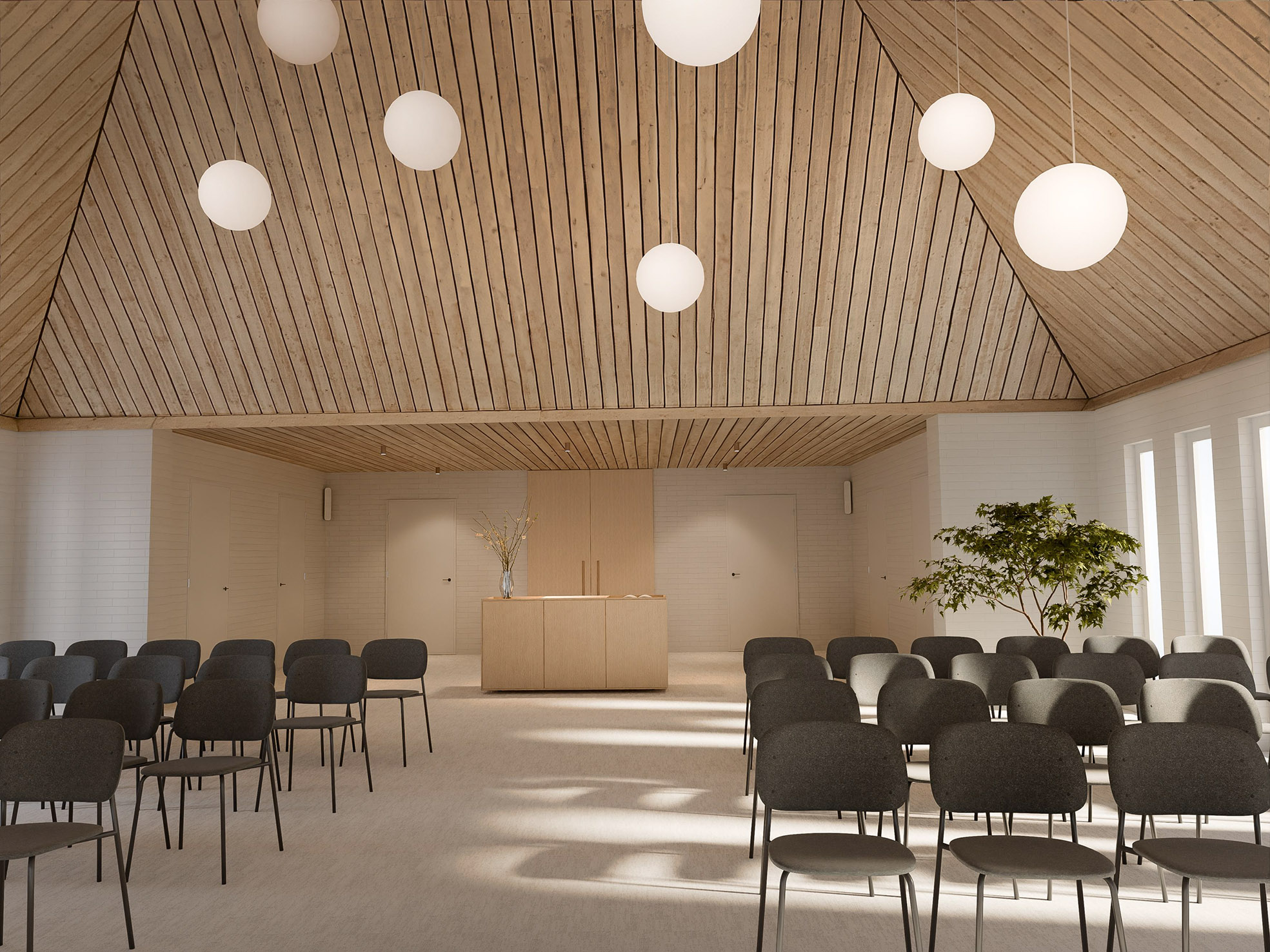 Impressie uitvaartcentrum Horizon.