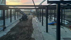 De bouw van de WashKing op het MTP Hoorn